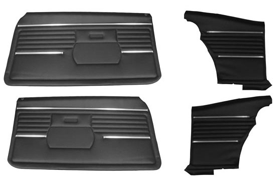 1968 Dodge Coronet Front Doors & Rear Quarter Trim Panels